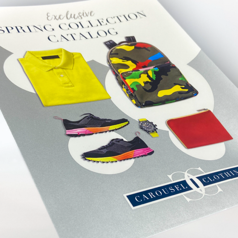 Flyers met metallic zilver print