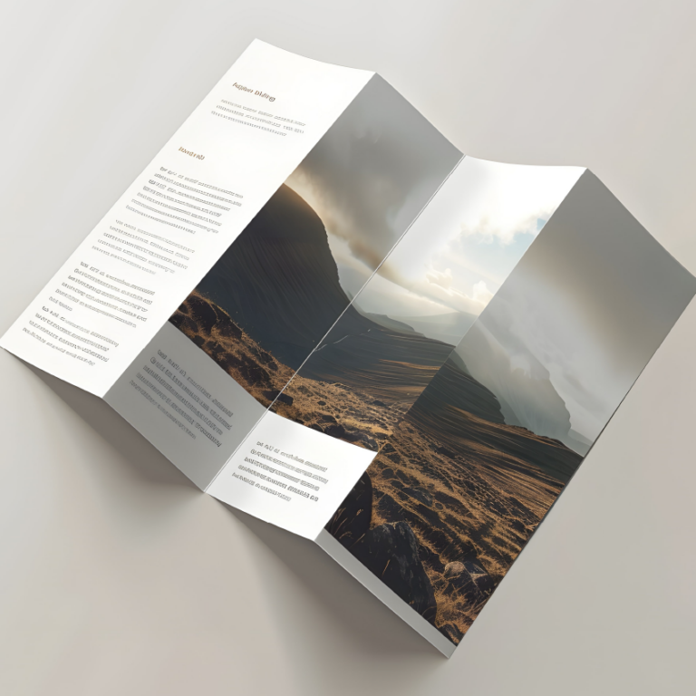 Folder zigzag, promotioneel drukwerk
