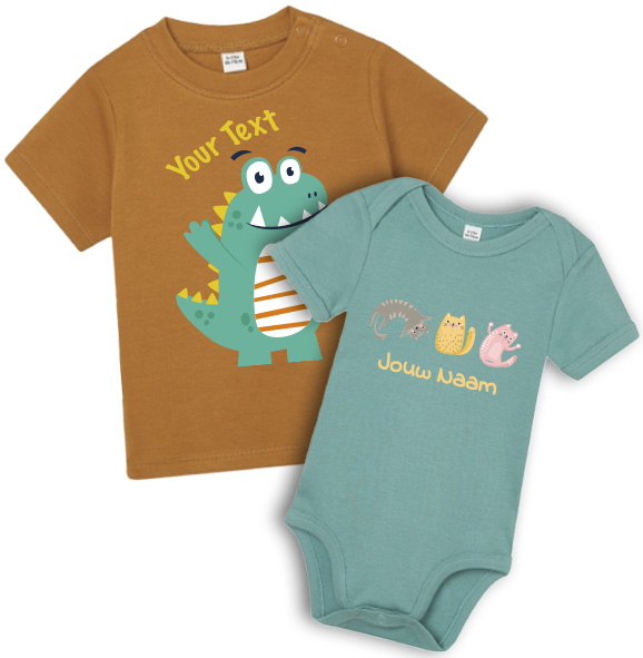 Kids shirt met eigen opdruk