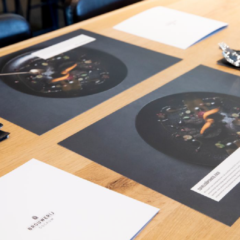 Horeca drukwerk, placemats