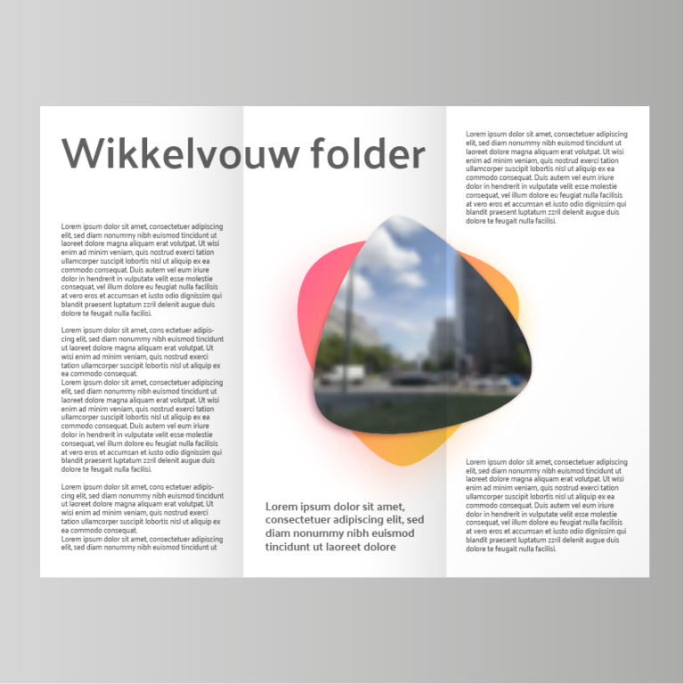 Wikkelvouw voorbeeld
