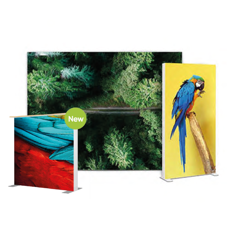 Vrijstaand textiel (LED) frames